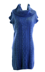 Robe laine bleue