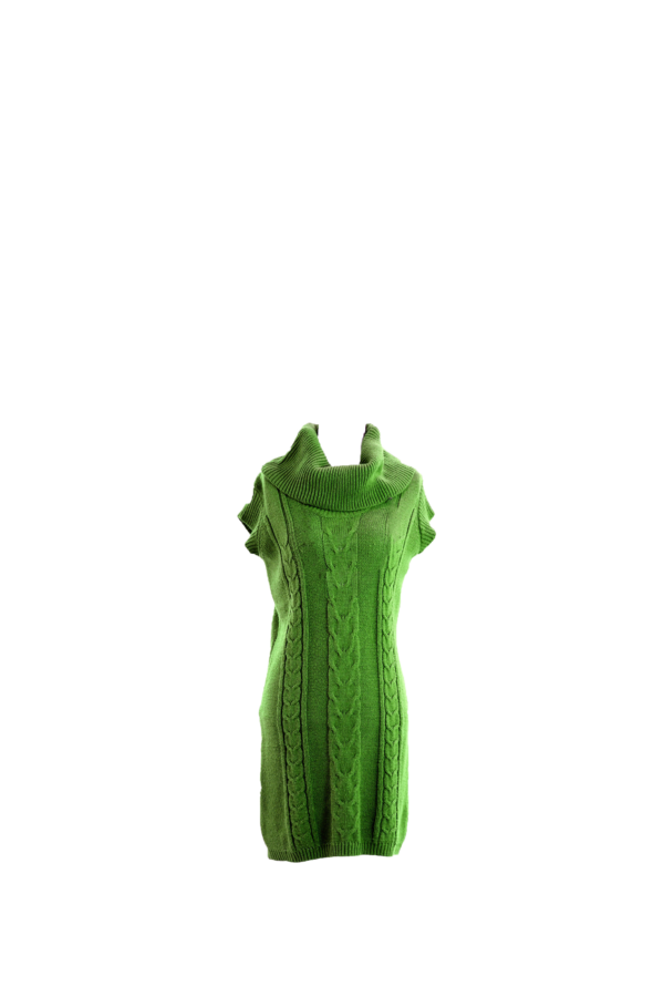 Robe laine verte