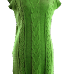 Robe laine verte